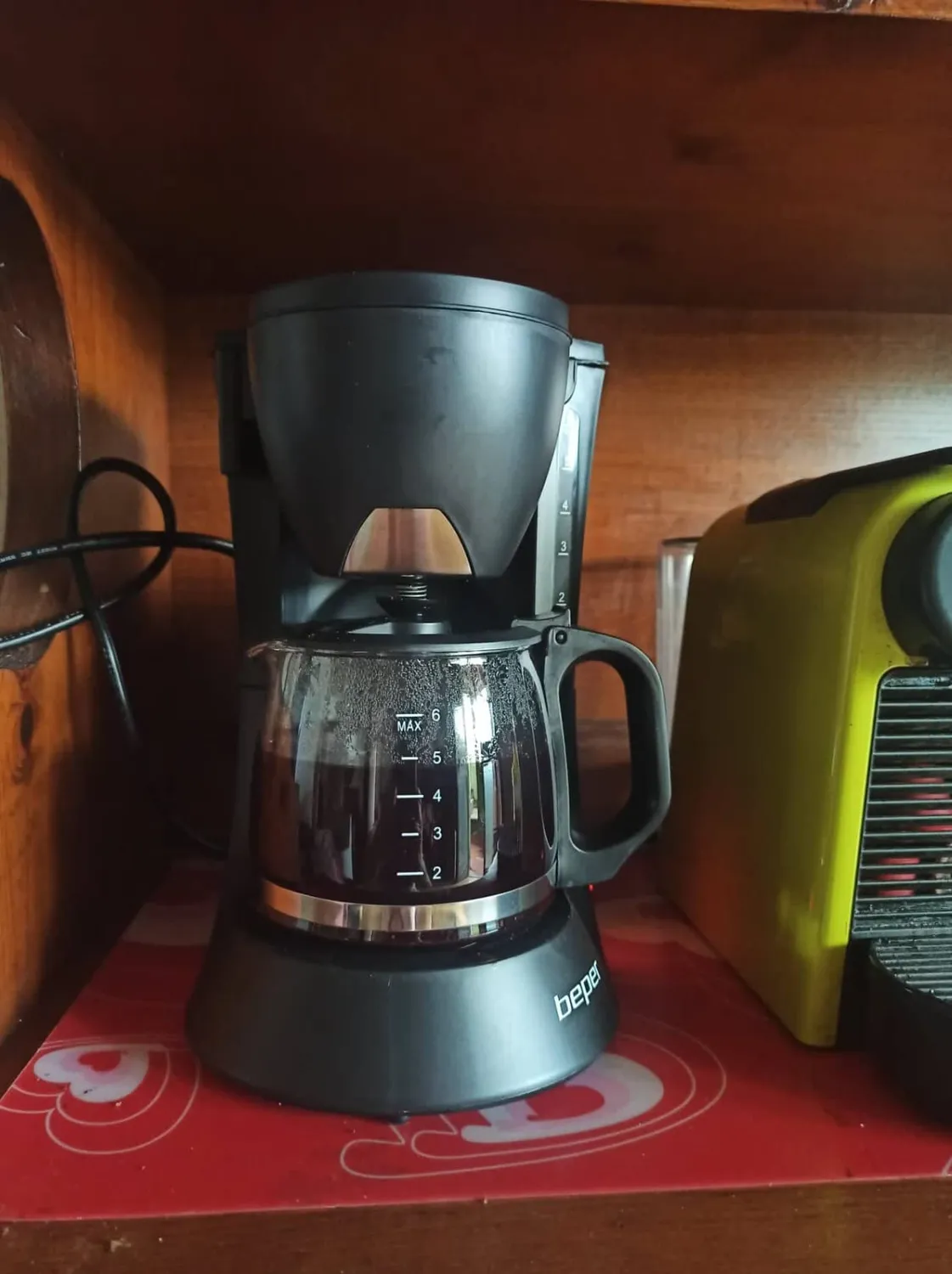 Beper BC.060 Macchina Caffè Americano 600 ml Nero 4 Tazze
