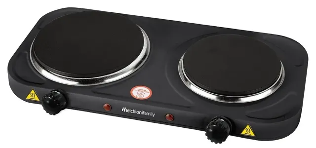 Melchioni Family Cook2 fornello elettrico 2 piastre nero