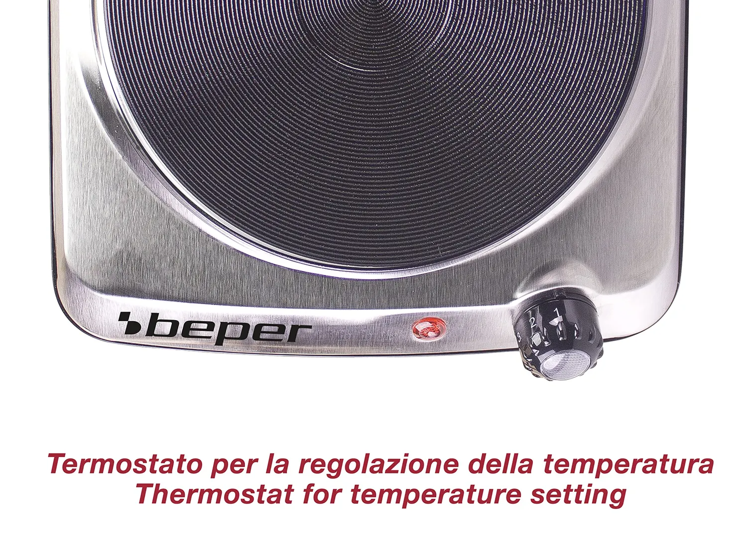 Beper 90.820 Fornello Elettrico Singolo Piastra 18,5cm