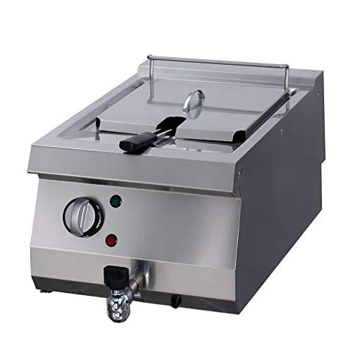 Maxima friggitrice elettrica singola 12L 11kW rubinetto