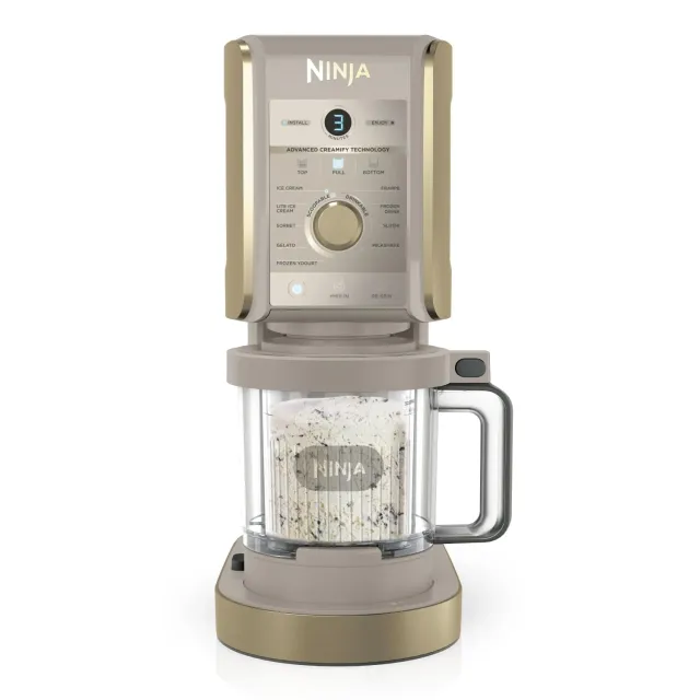 Ninja CREAMi Deluxe gelatiera beige 10 programmi 2x710 ml
