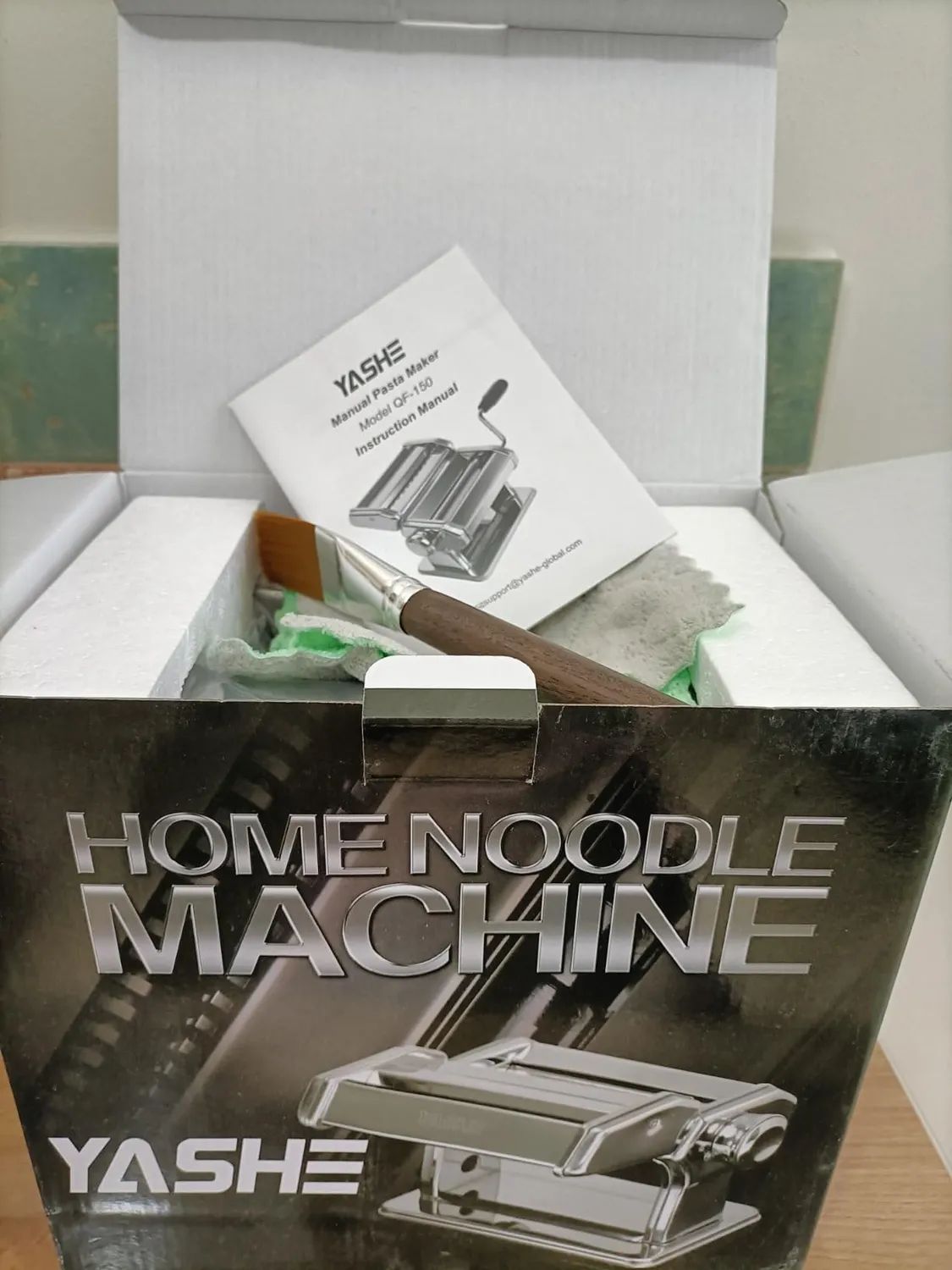 Yashe QF-150 macchina pasta manuale acciaio inox 7 spessori
