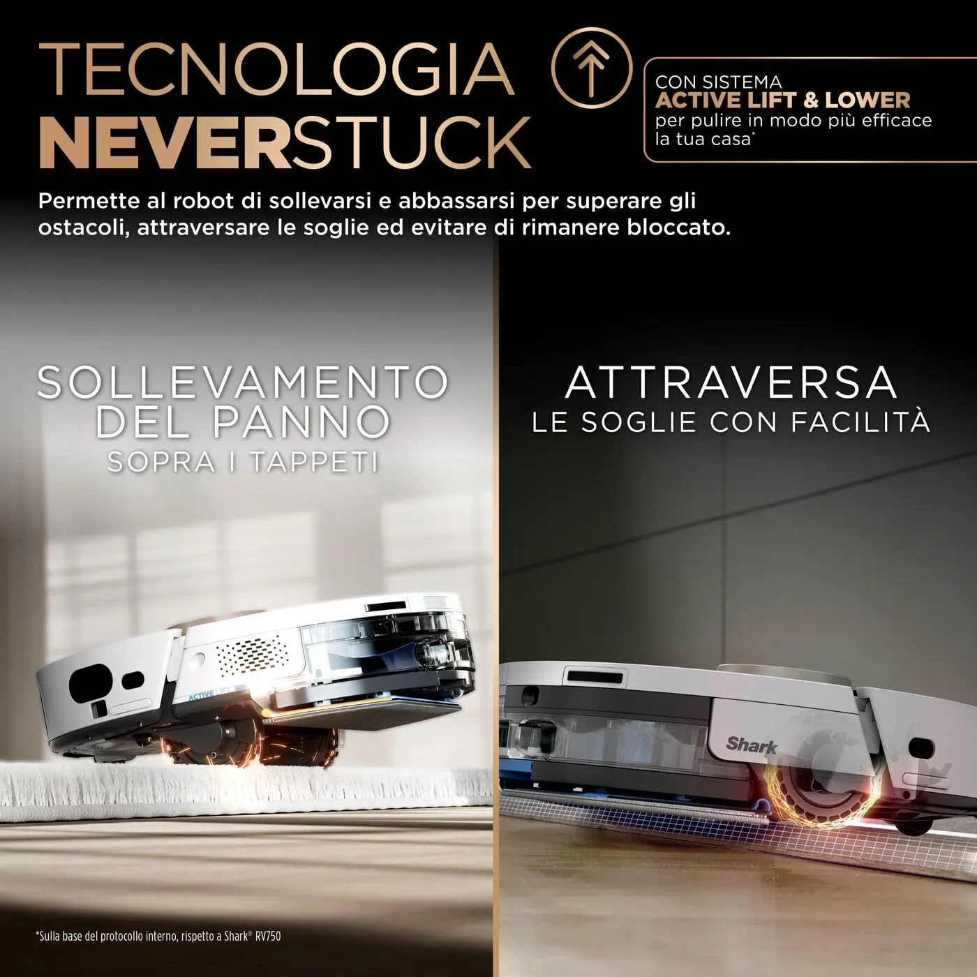 Shark PowerDetect NeverTouch Pro robot lavapavimenti Standard