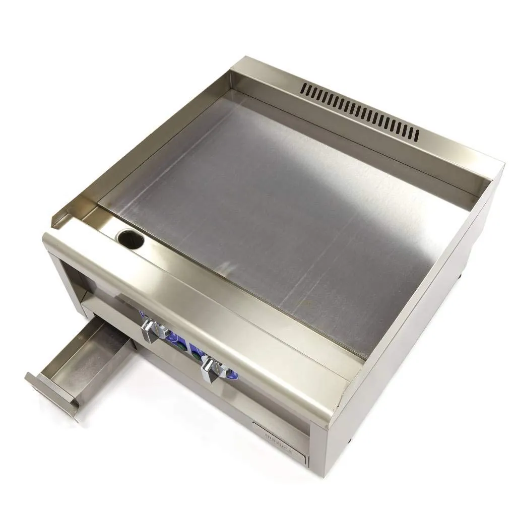 Pizza Maxima Piastra Elettrica Liscia 60x60 4500W Paraspruzzi