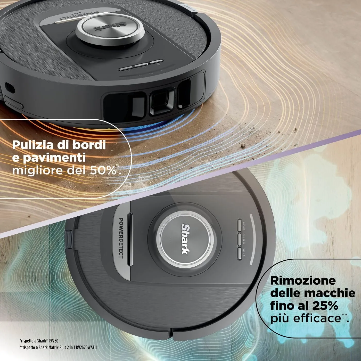 Shark PowerDetect NeverTouch Pro robot aspirapolvere nero