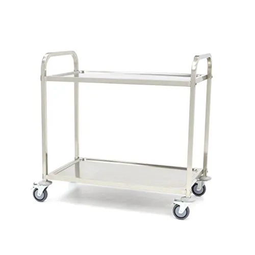 Pizza Maxima Carrello servizio inox 2 ripiani 40 kg