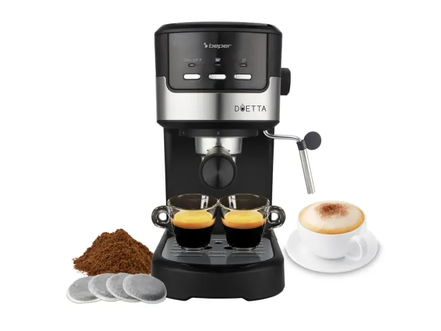 Beper P101CAF100 Duetta macchina caffè espresso cialde 15 bar