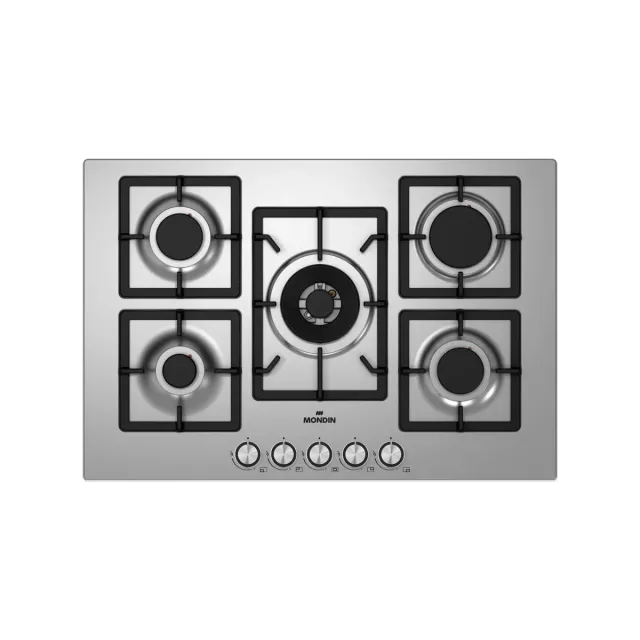 Mondin Torino FQ755VTGC piano gas 75cm vetro