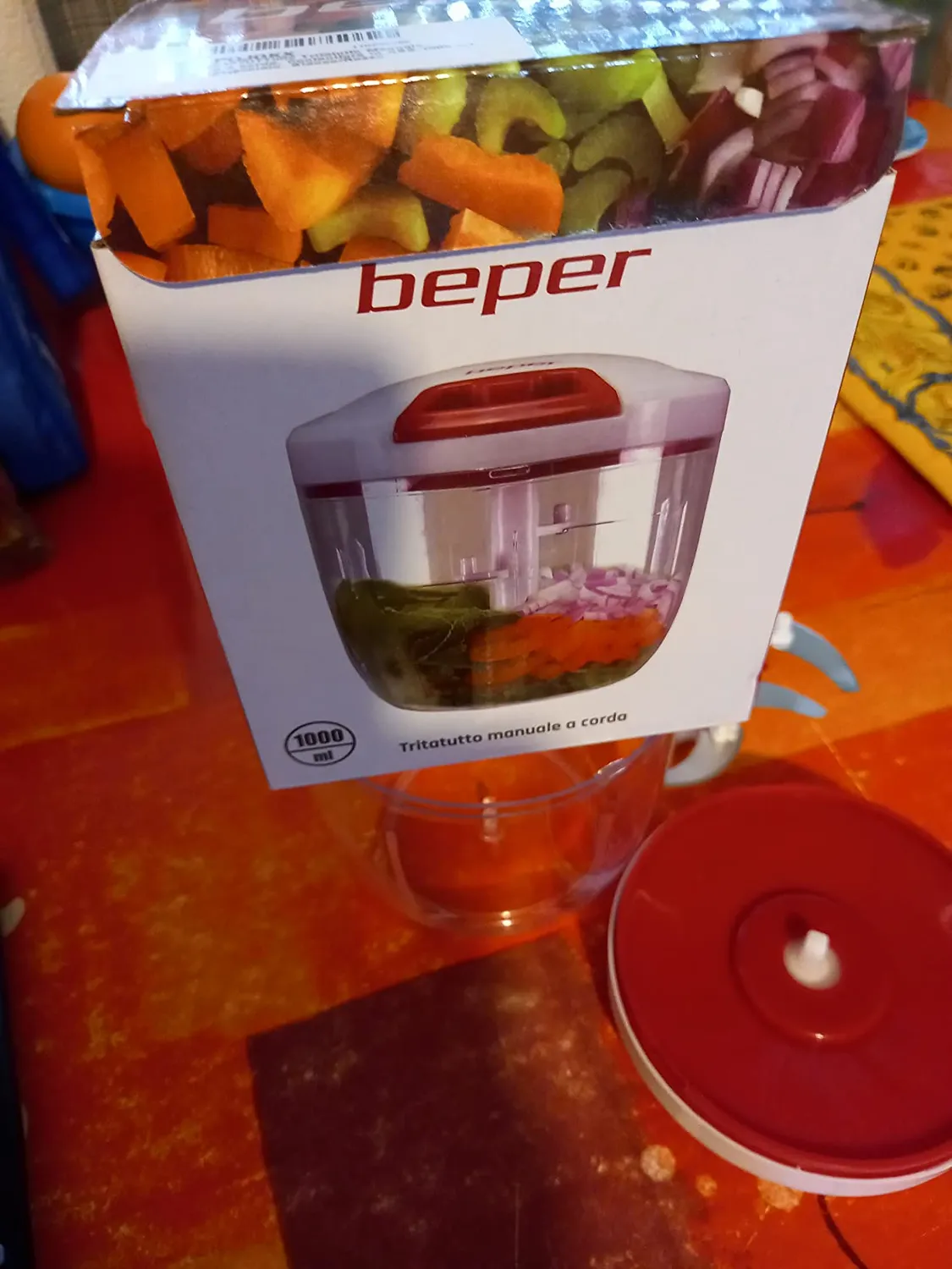 Beper C107UTT002 Tritatutto manuale a corda 1000 ml