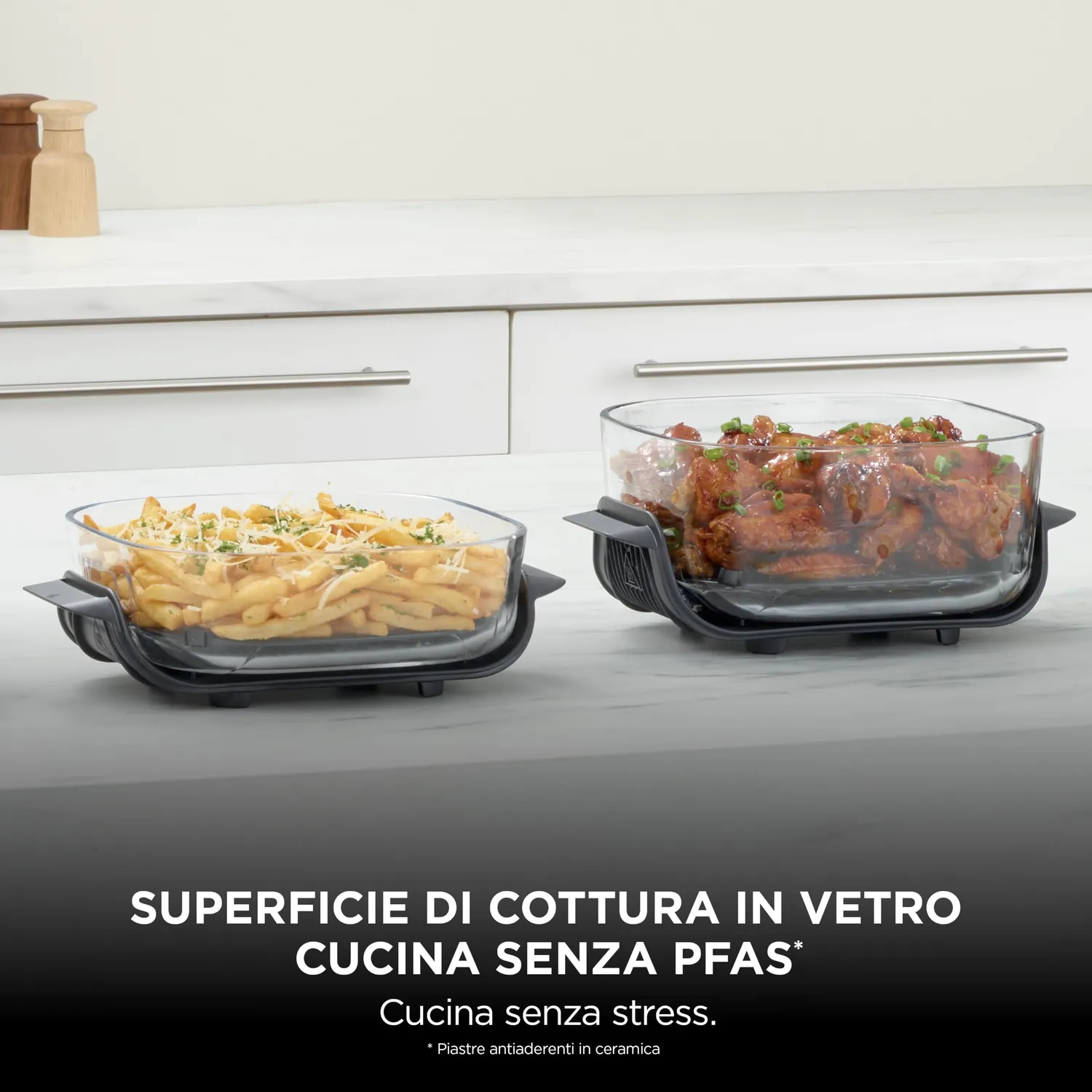 Ninja CRISPi FN201EUBL1 friggitrice ad aria vetro blu 3,8L+2,3L