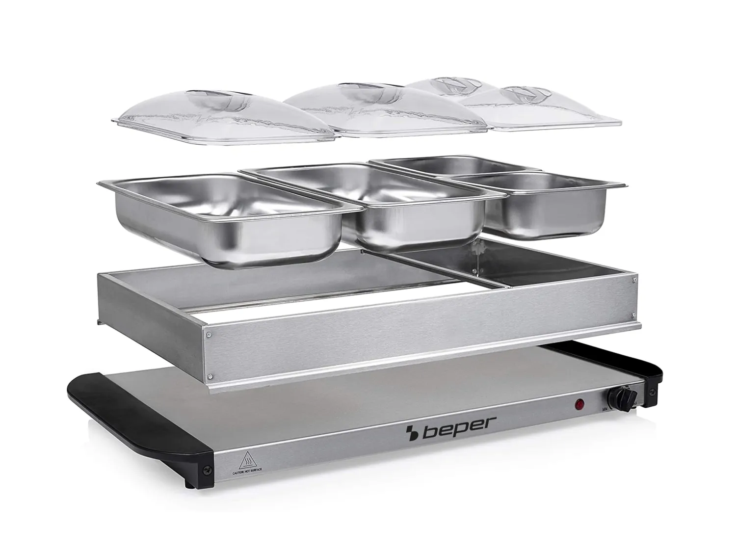 Beper P101TEM002 scaldavivande buffet 4 vassoi