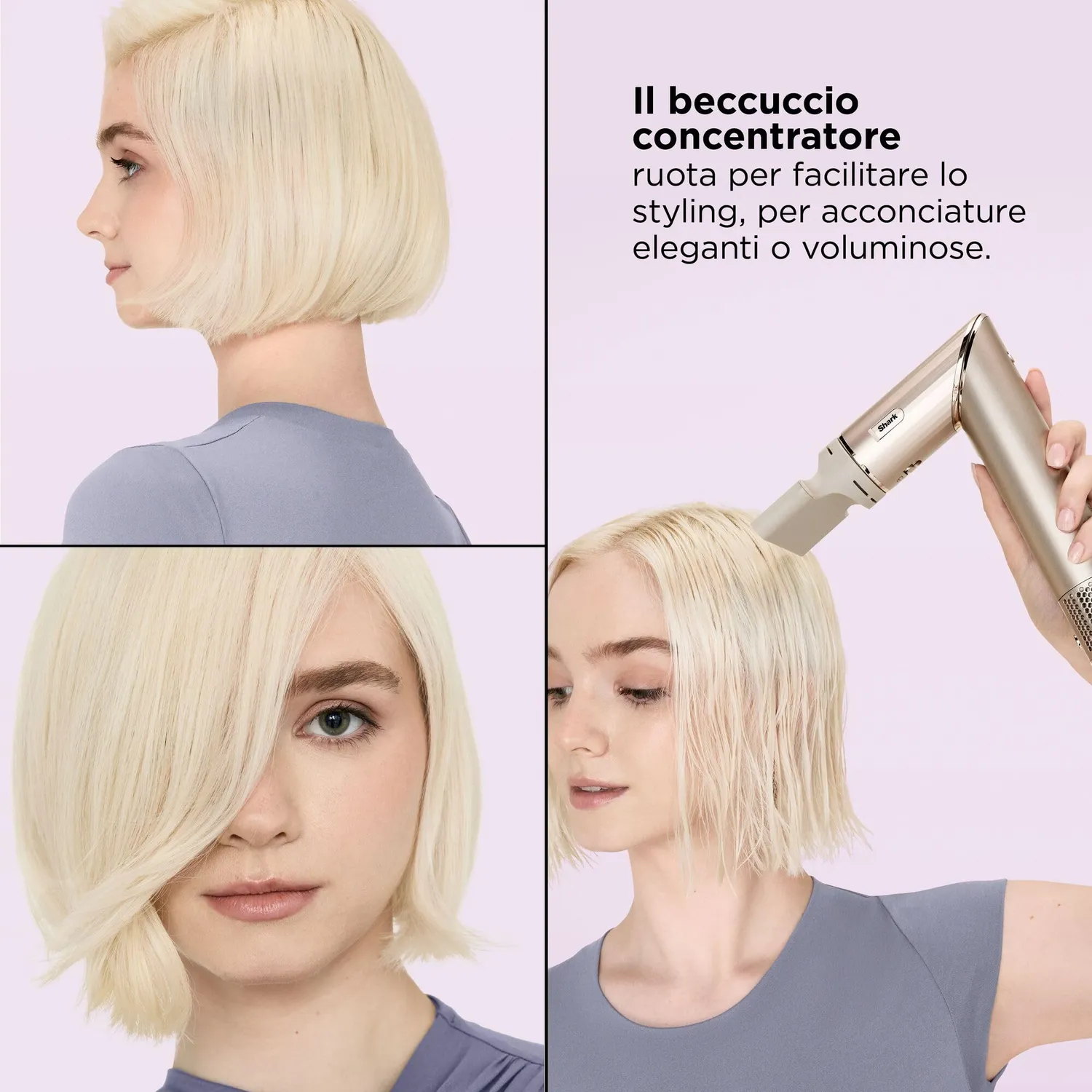 Shark FlexStyle HD426SLEU styler 3 in 1 pietra