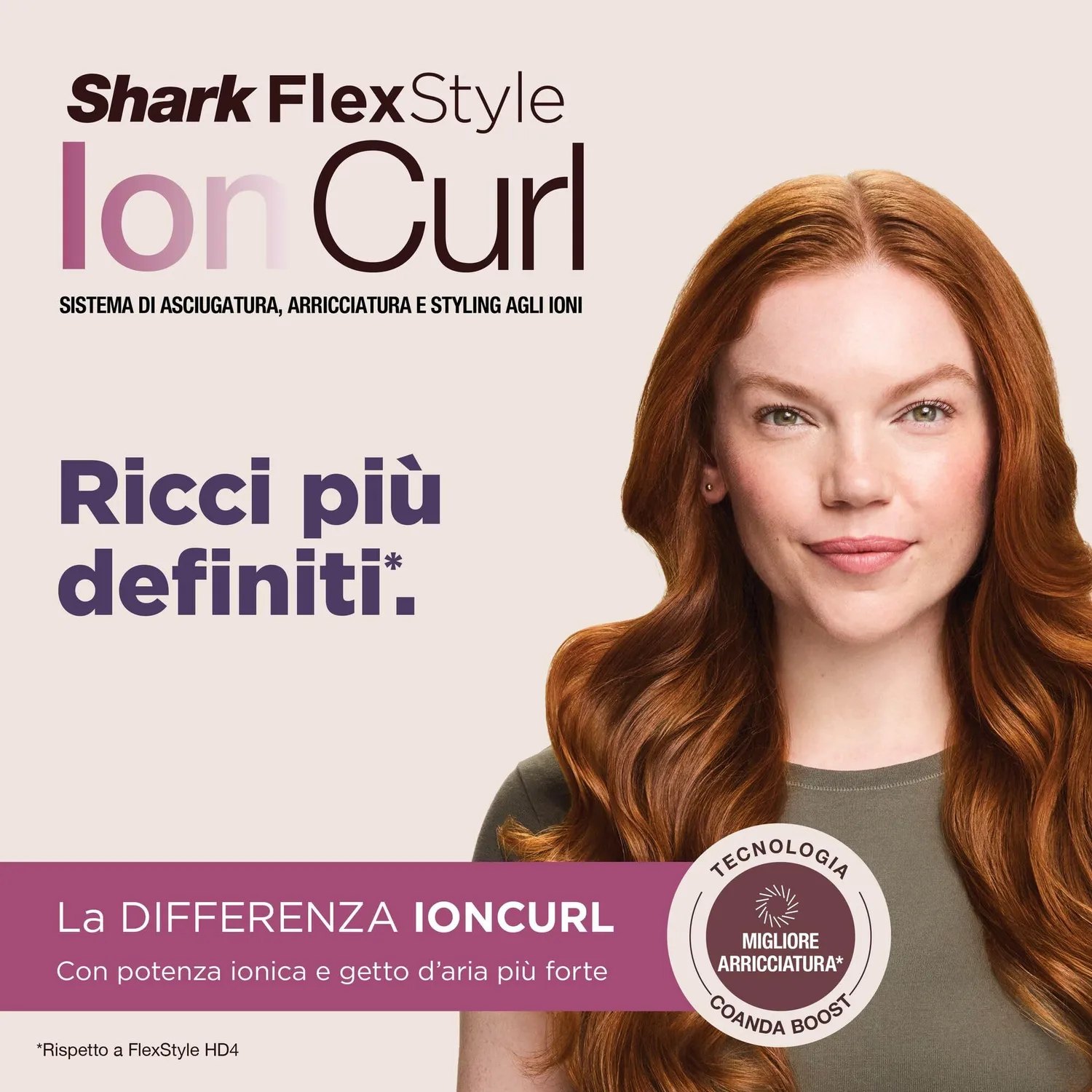 Shark FlexStyle IonCurl HD840EUPU styler 3in1 lilla