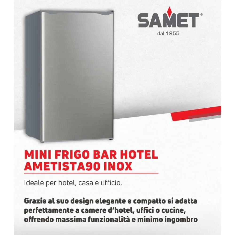Samet Ametista90 Mini Frigo Bar 81 Lt Inox Freezer