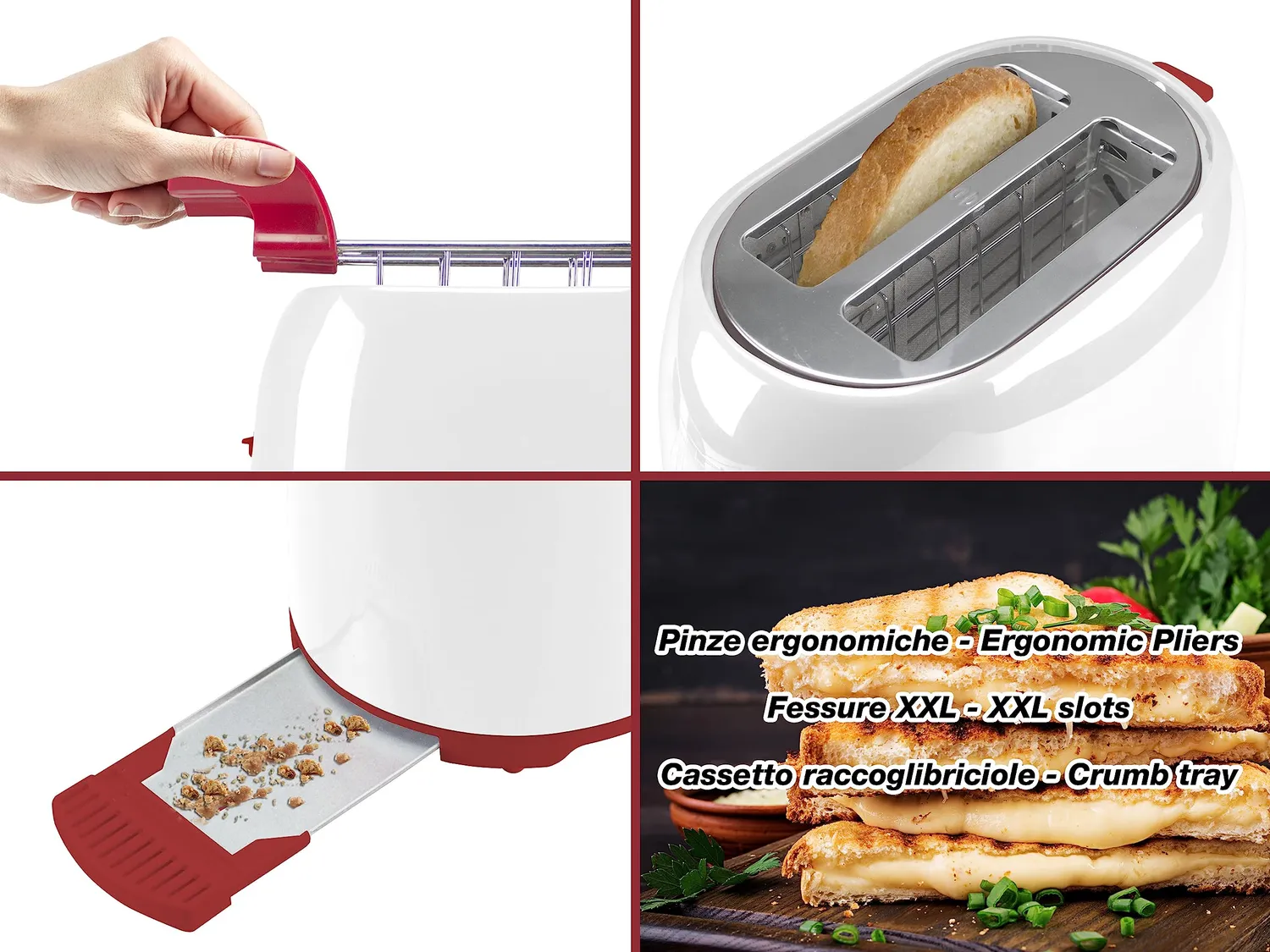 Beper P101TOS100 Tostapane Inox 2 Fessure 7 Livelli