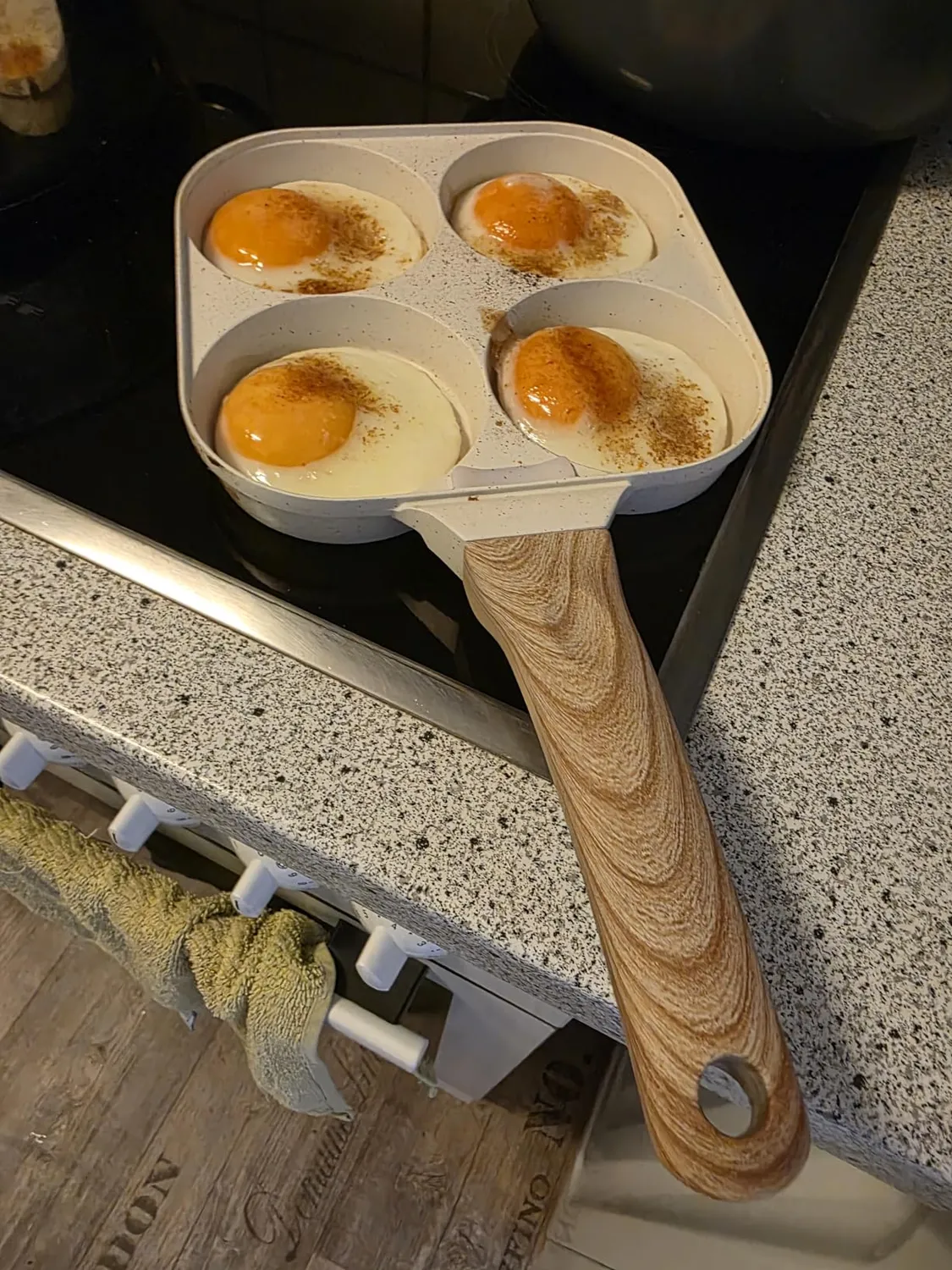 Yashe padella pancake 4 fori senza PTFE per induzione