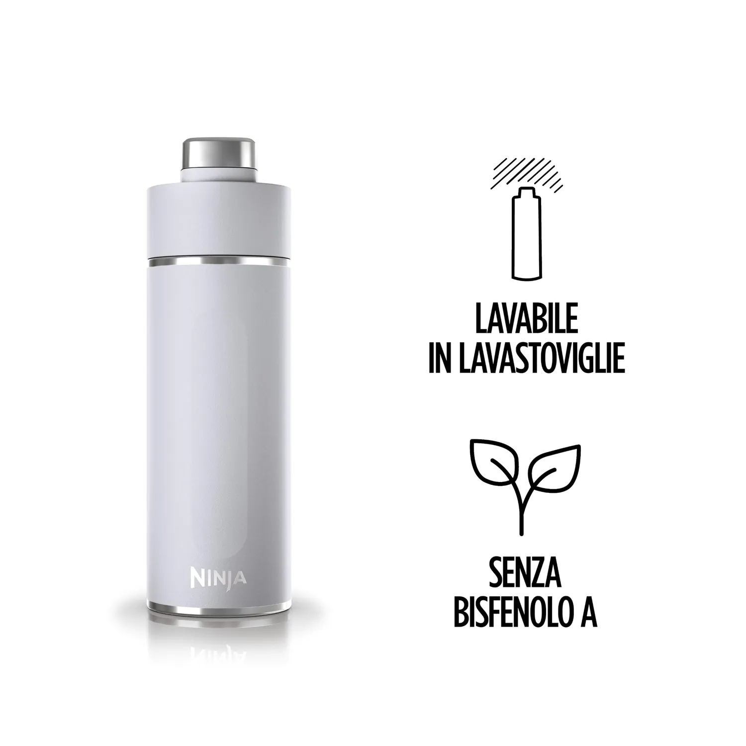 Ninja Thirsti DW2401EUUKDV borraccia termica gassate 700 ml nebbia