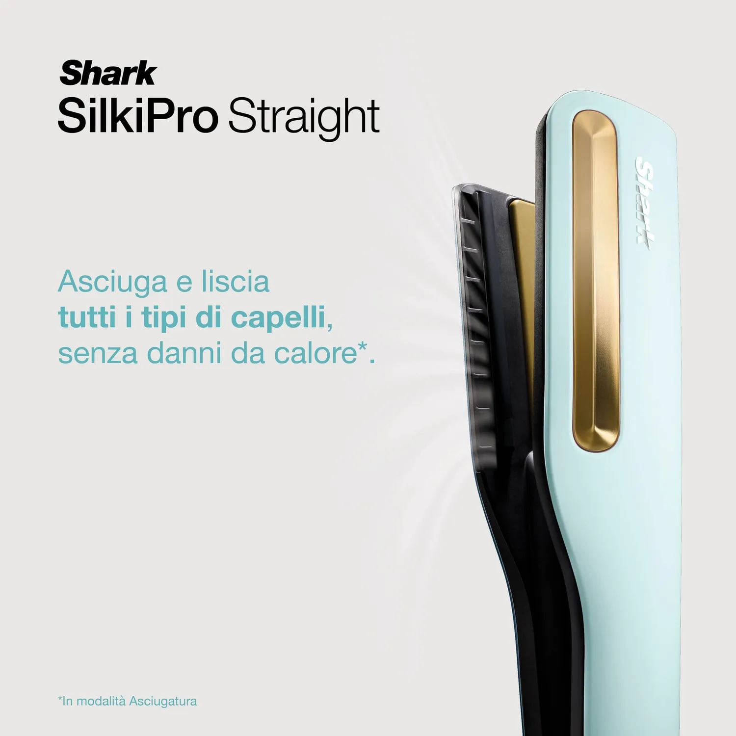 Shark SilkiPro Straight HT401EUBL piastra verde acqua