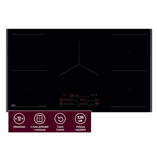 AEG TK95IN00FB Piano Induzione 90 cm 5 Zone Bridge
