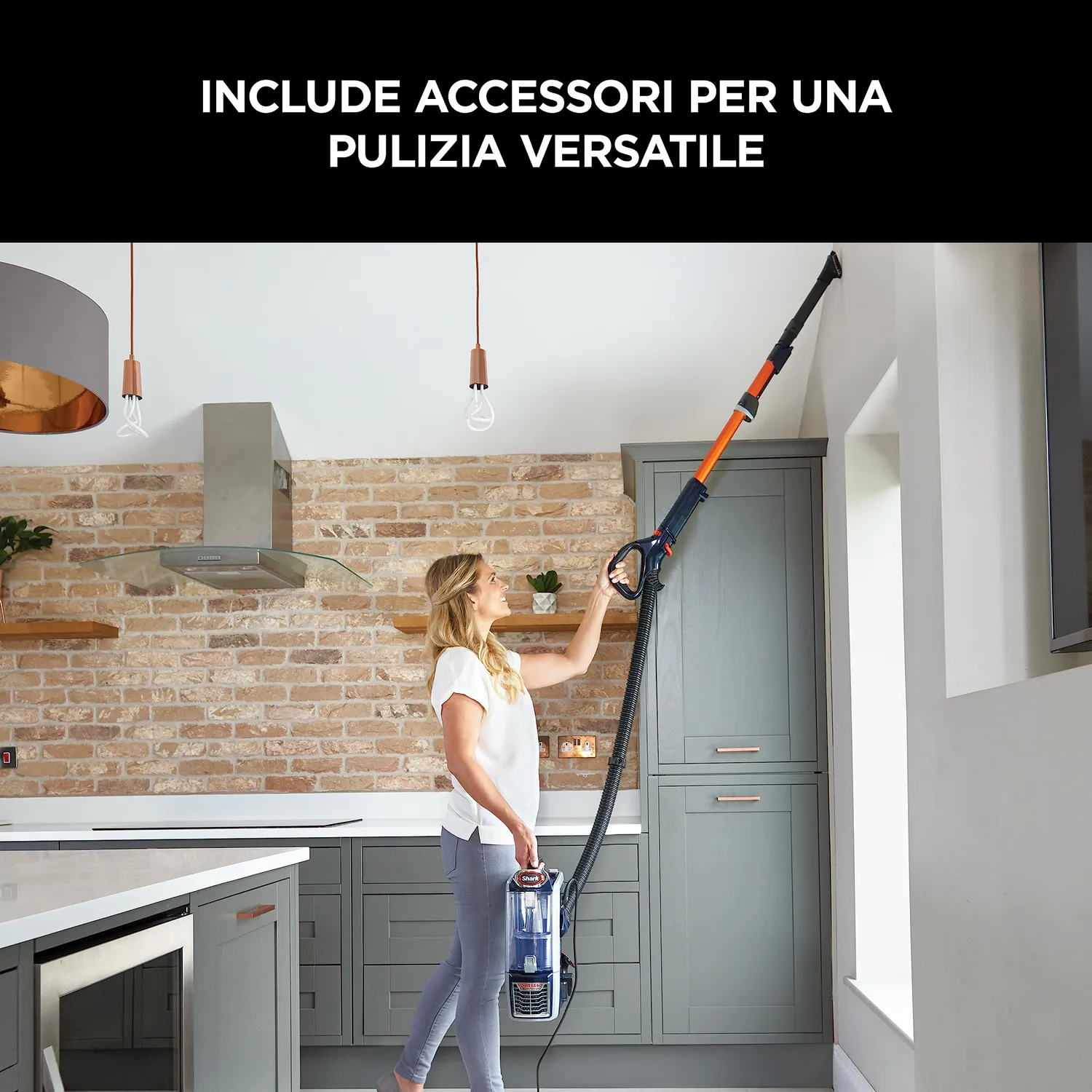 Shark NZ801EUT aspirapolvere filo blu lift-away 8m