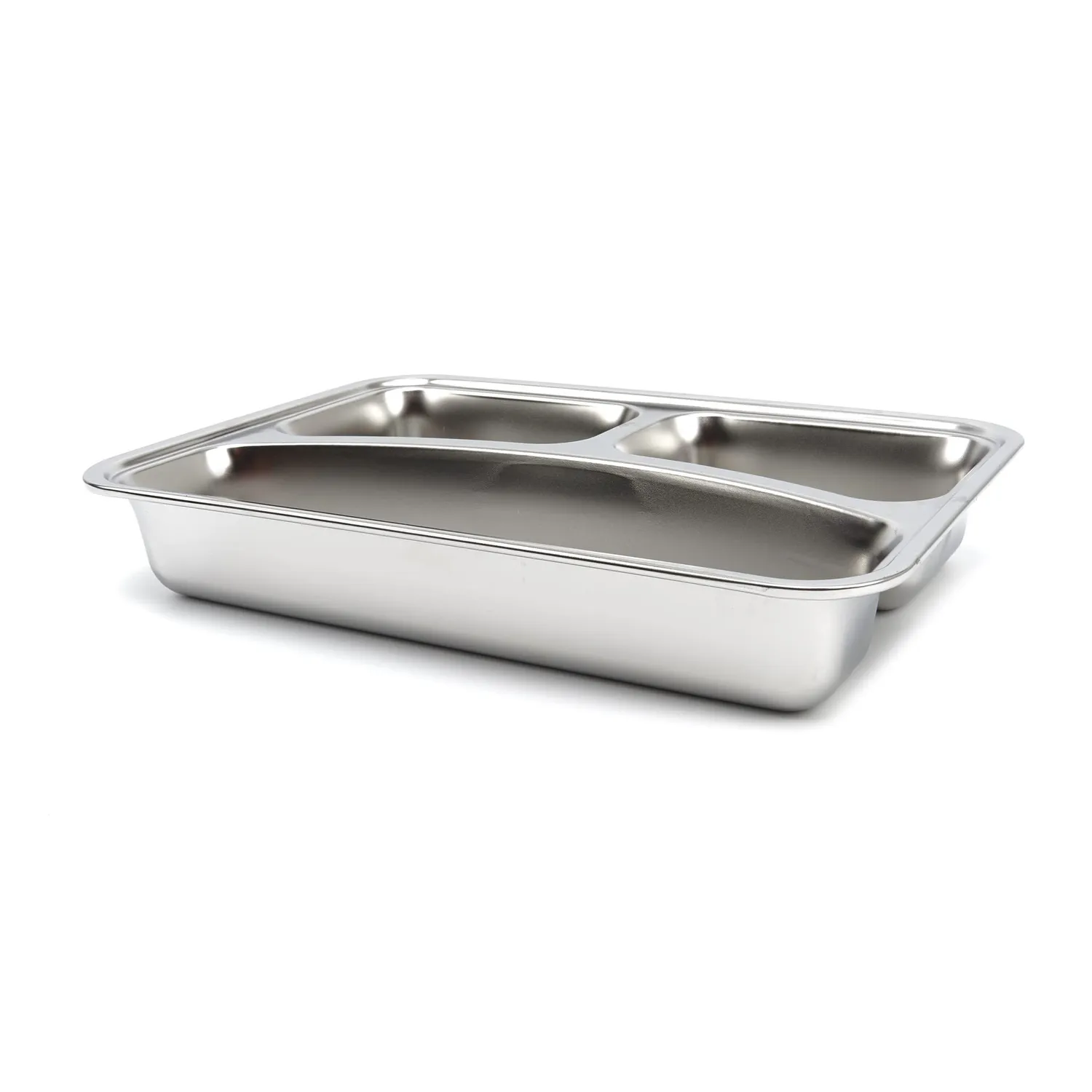 Pizza Maxima piatto 3 scomparti acciaio inox