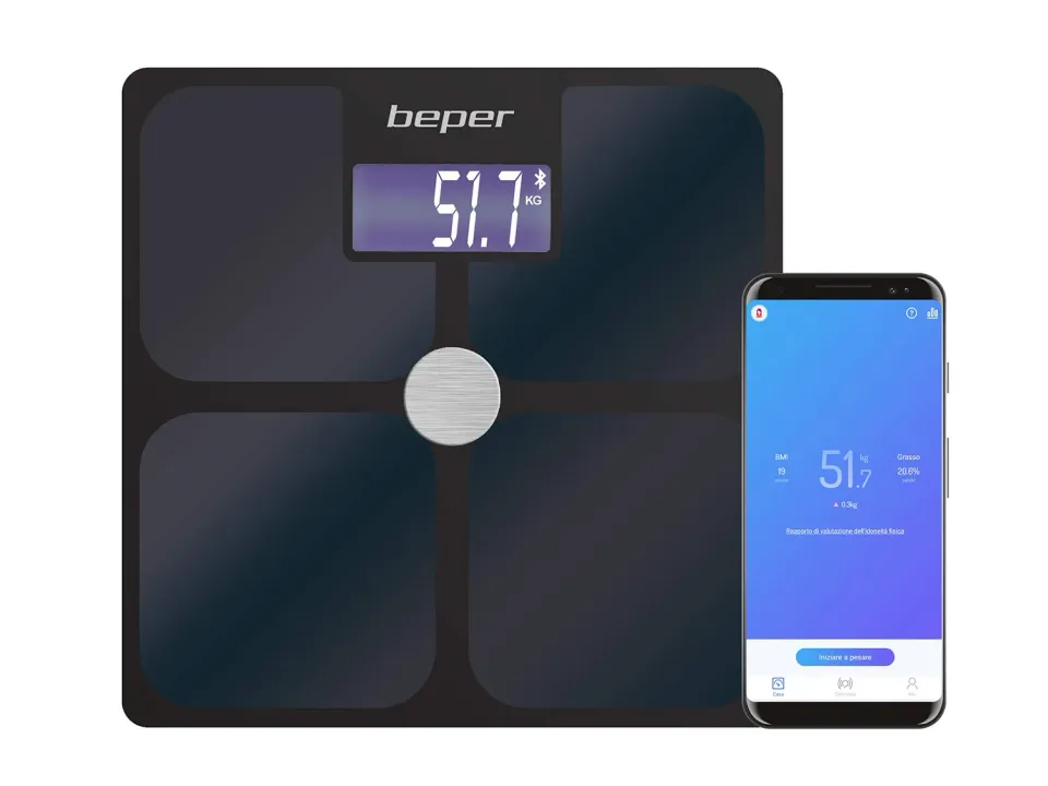 Beper P303BIP050 bilancia pesapersone bluetooth con app