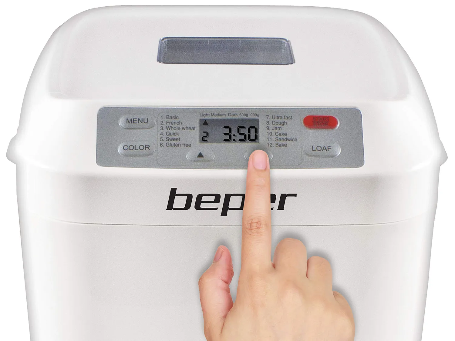 Beper BC.130 macchina del pane gluten free bianca