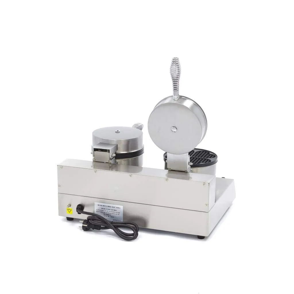 Maxima piastra waffle cuore doppia 2x1000 W antiaderente