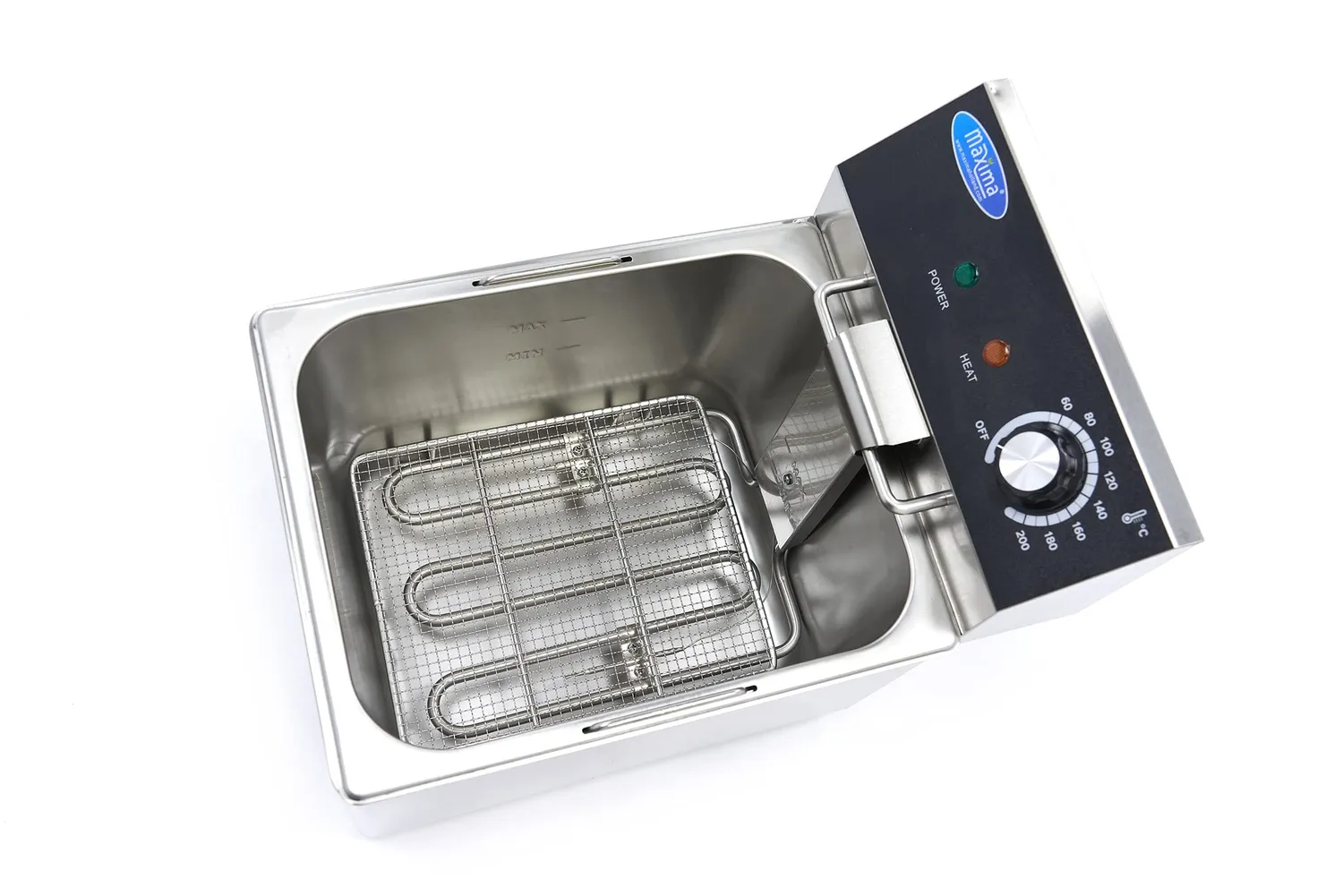 Maxima Gastro friggitrice singola 8 L 1 cestino 1,4 kg
