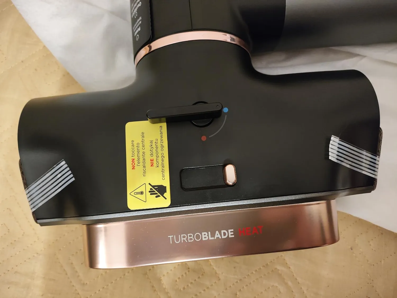 Shark TurboBlade Cool+Heat Ventilatore Caldo Freddo Grigio Oro