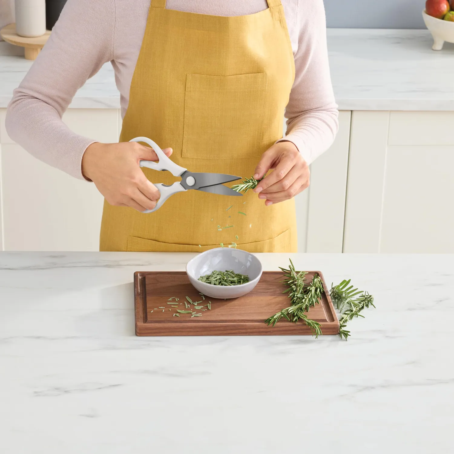 Ninja StaySharp set 6 coltelli cucina ceppo bianco affilatore