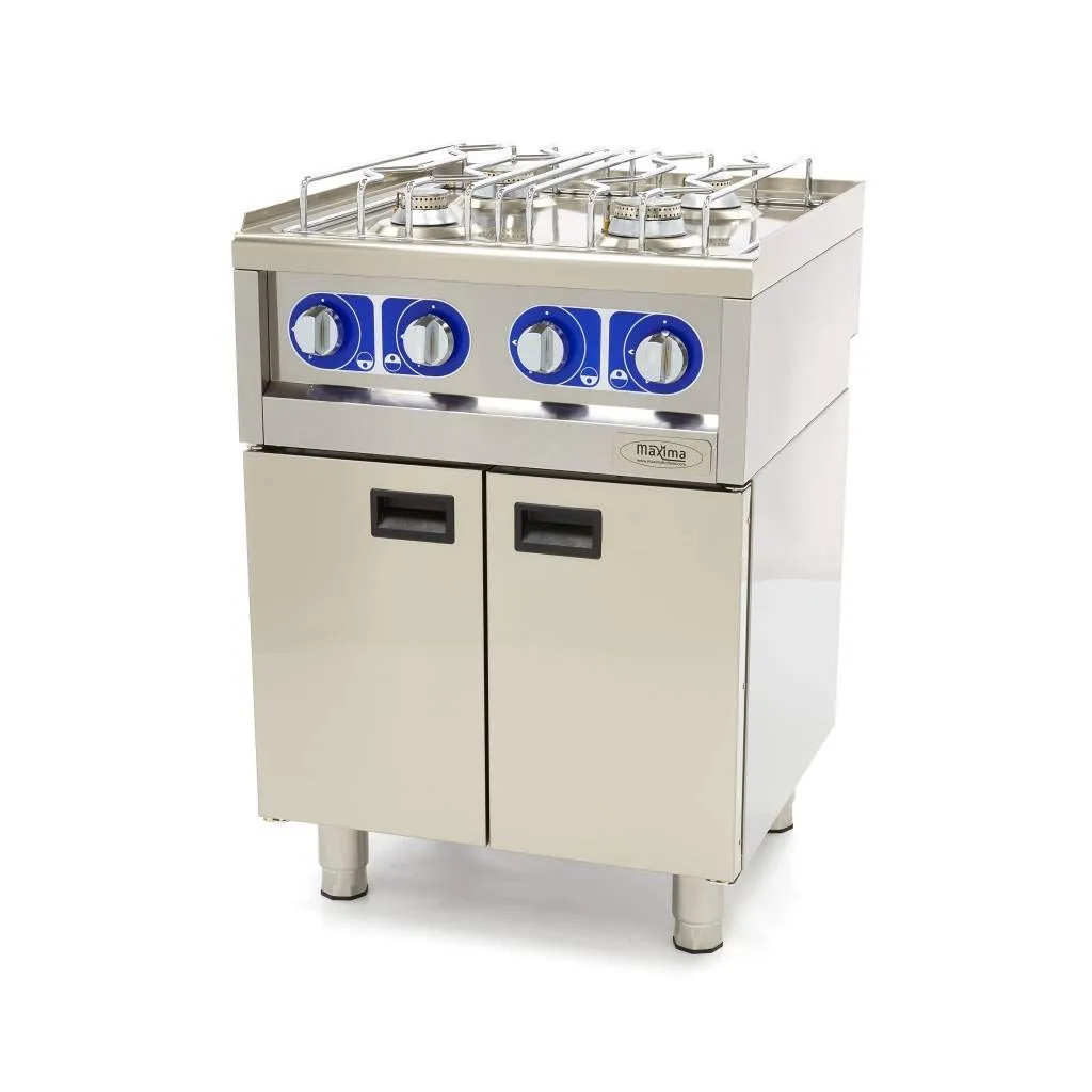 Maxima Piano cottura gas 4 fuochi 60x60 cm 17 kW