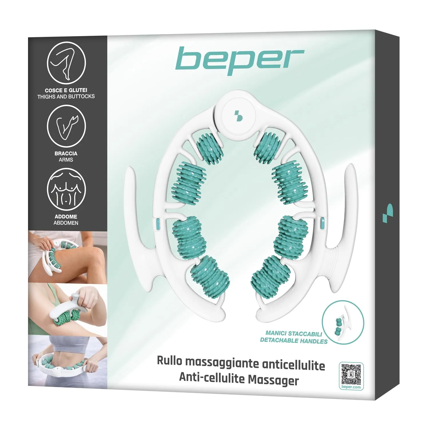Beper C301ABE500 rullo massaggiante anticellulite manuale