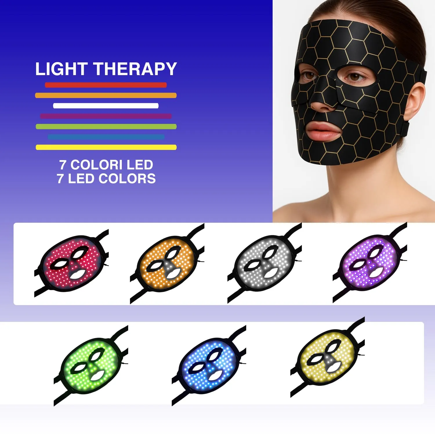 Beper P302VIS100 maschera viso LED 7 colori anti-age