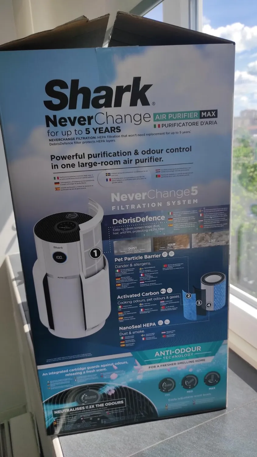 Shark NeverChange MAX purificatore aria bianco 130 mq