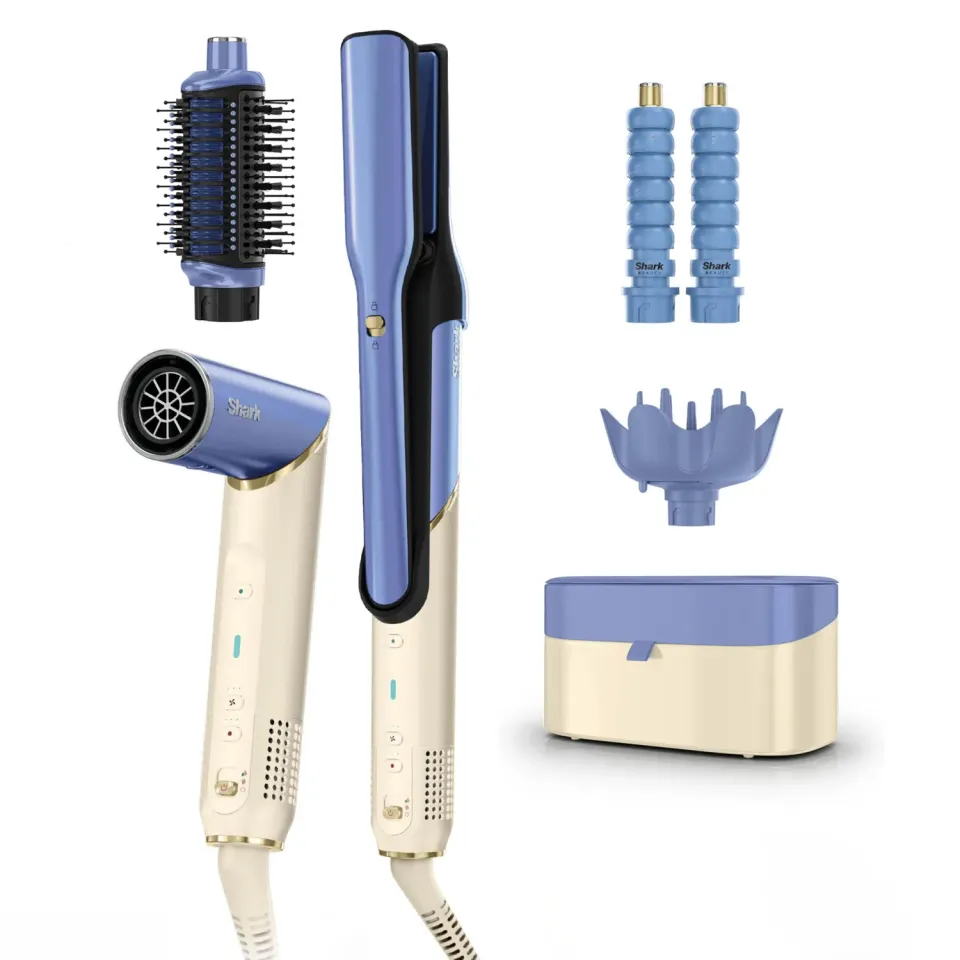 Shark Glam FlexStyle Styler 4 in 1 Azzurro