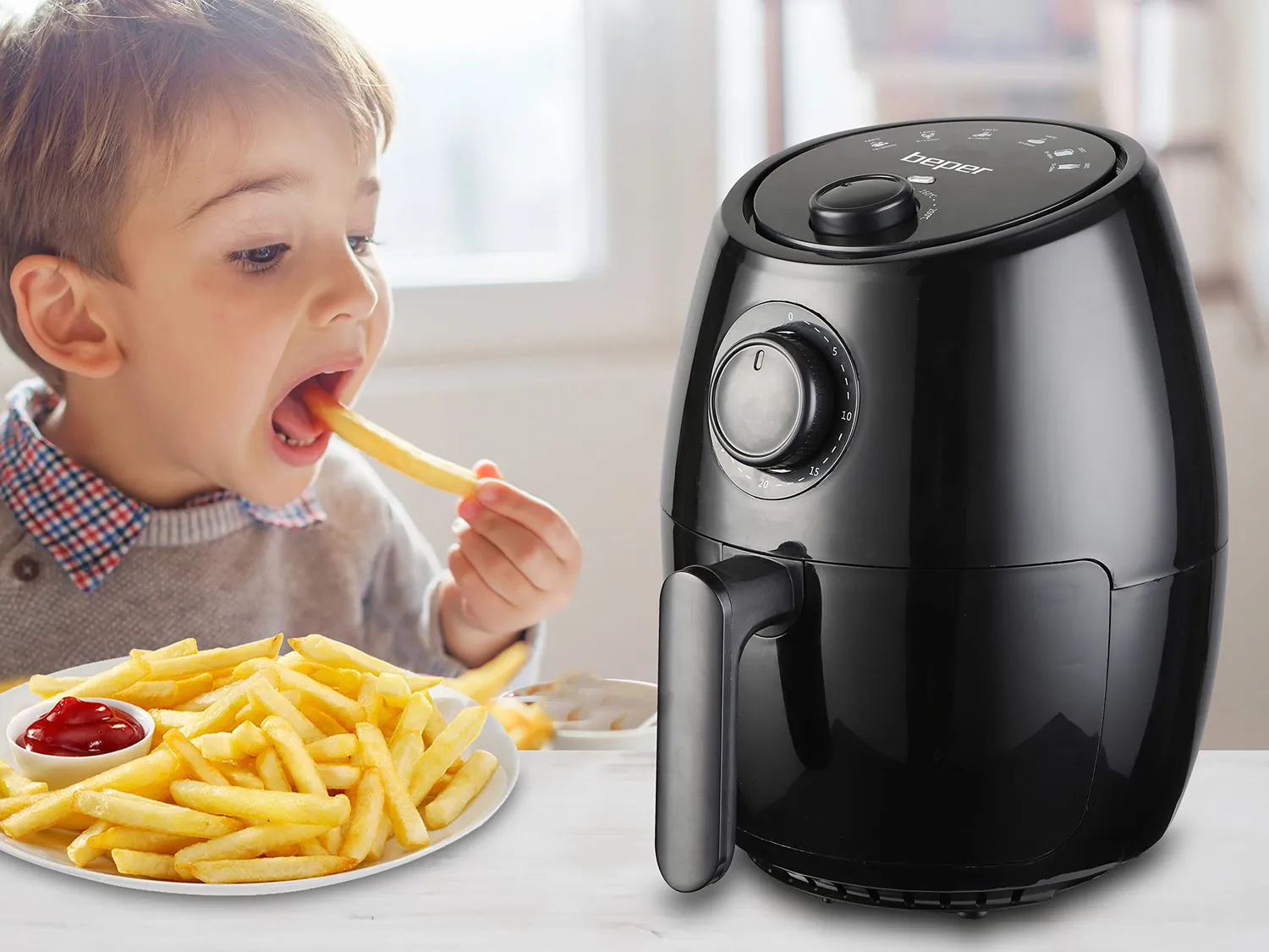 Beper P101FRI001 Friggitrice ad Aria 2 Litri senza olio