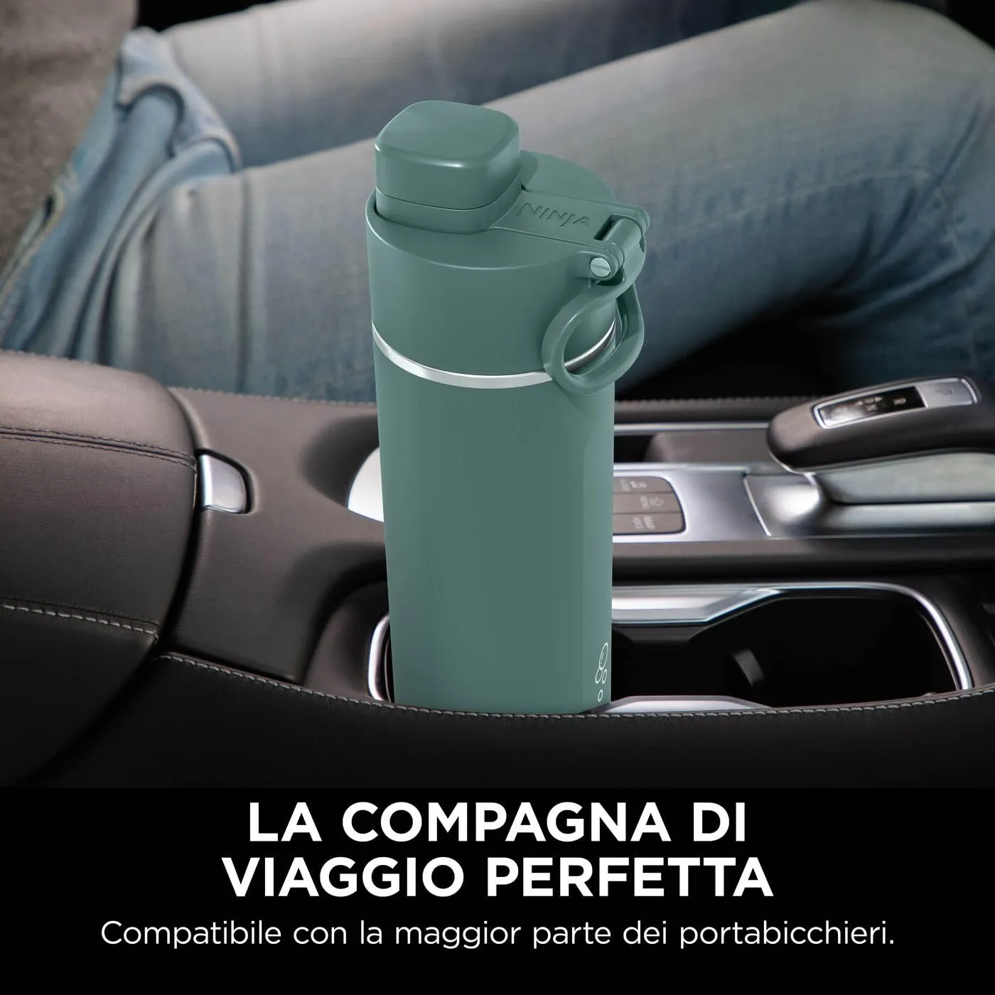 Ninja Thirsti DW1801EUUKEM borraccia termica 530 ml verde scuro gassate
