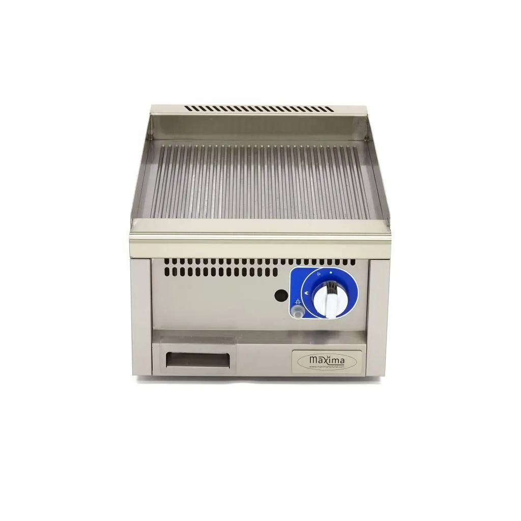 Maxima piastra gas rigata 400x600 mm paraspruzzi 3kW