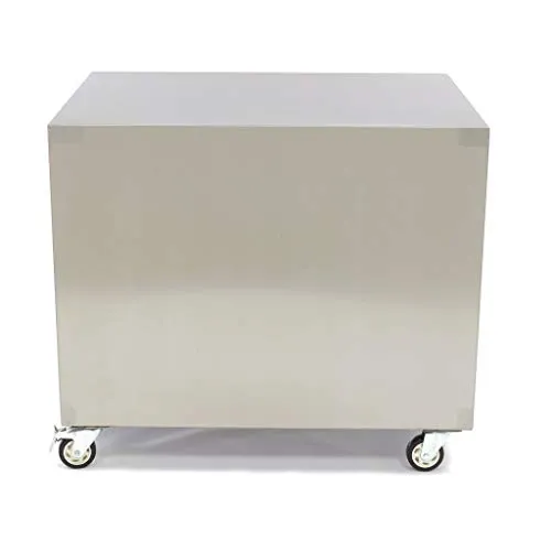 Maxima tavolo carrello inox porta macchine 4 ruote