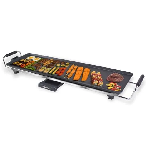 Beper P101BBQ070 piastra teppanyaki elettrica XL 70x23cm 2000W