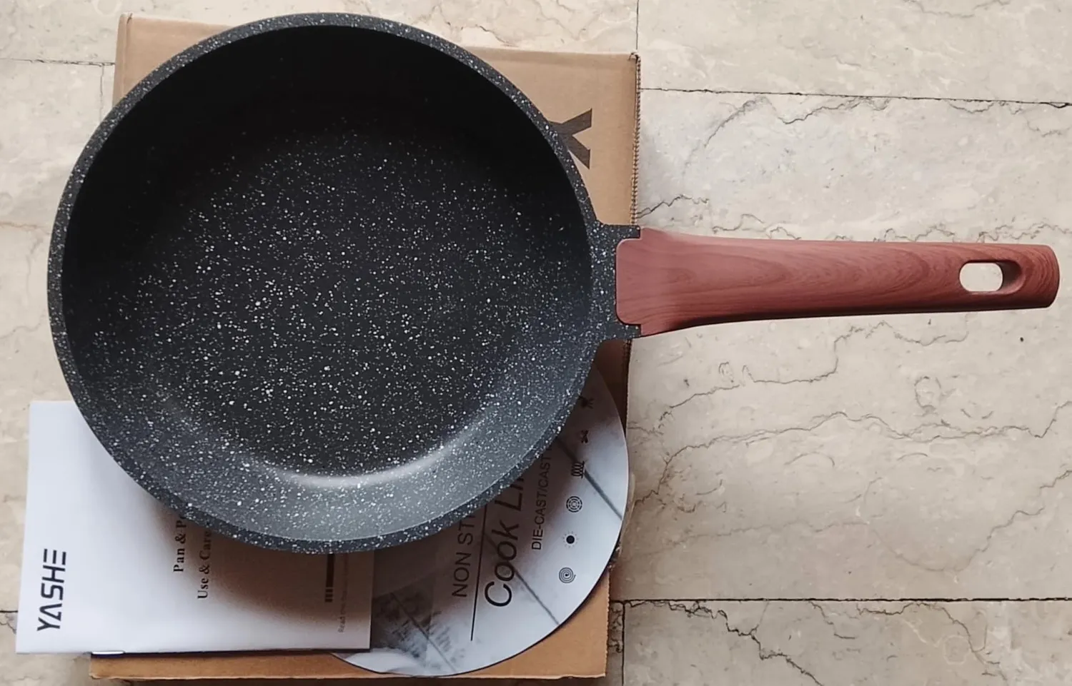 Yashe padella antiaderente 24 cm senza PTFE PFAS