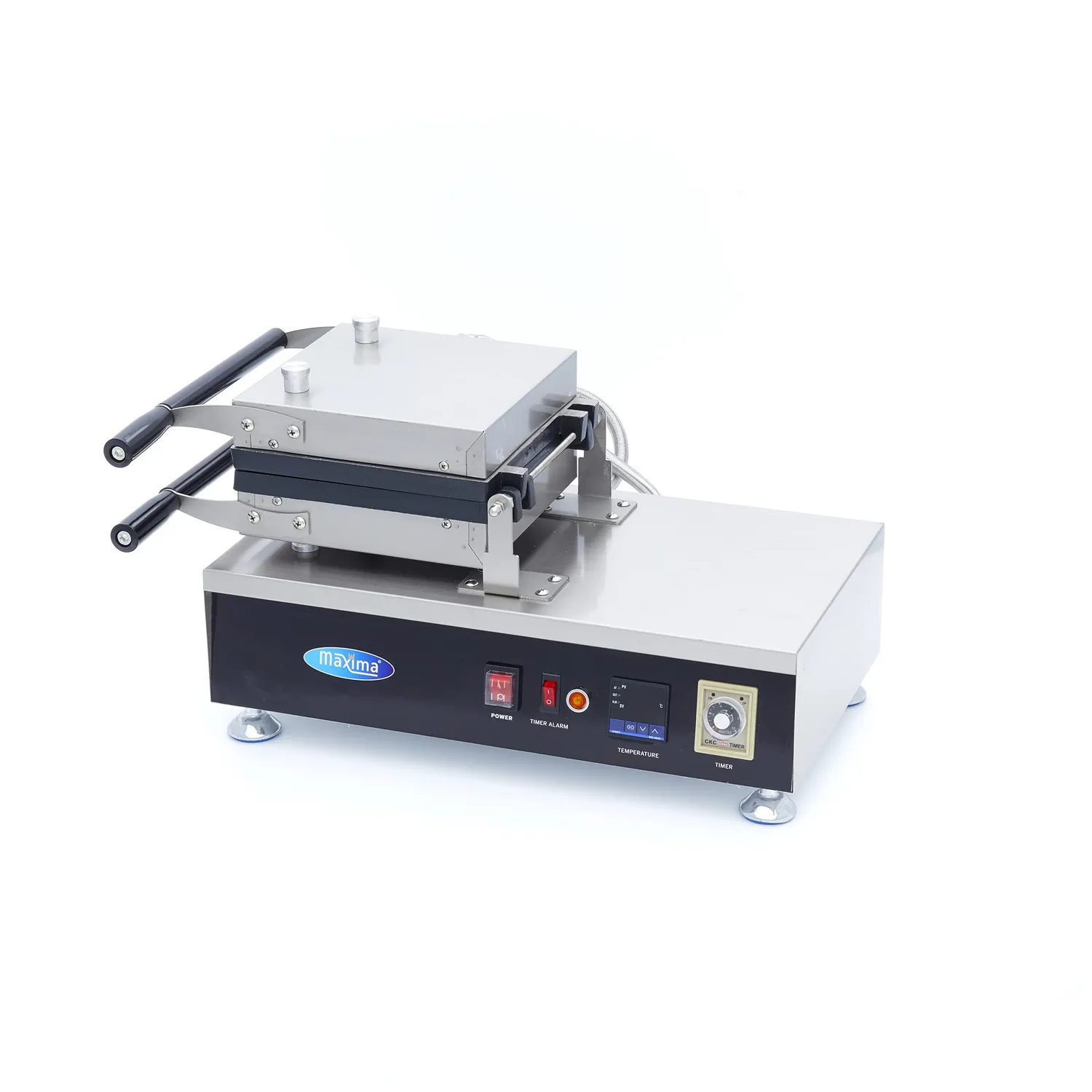 Maxima Classic Belga 2 Pezzi Piastra Waffle Digitale Girevole