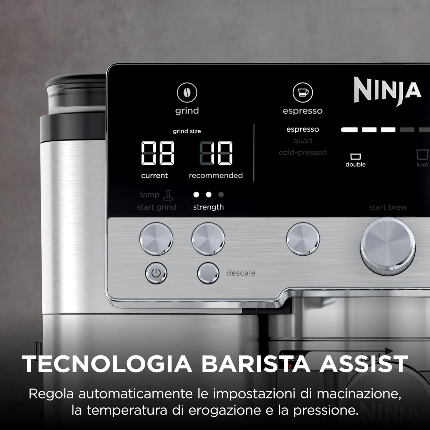 Ninja Luxe Cafe Premier macchina caffe espresso argento