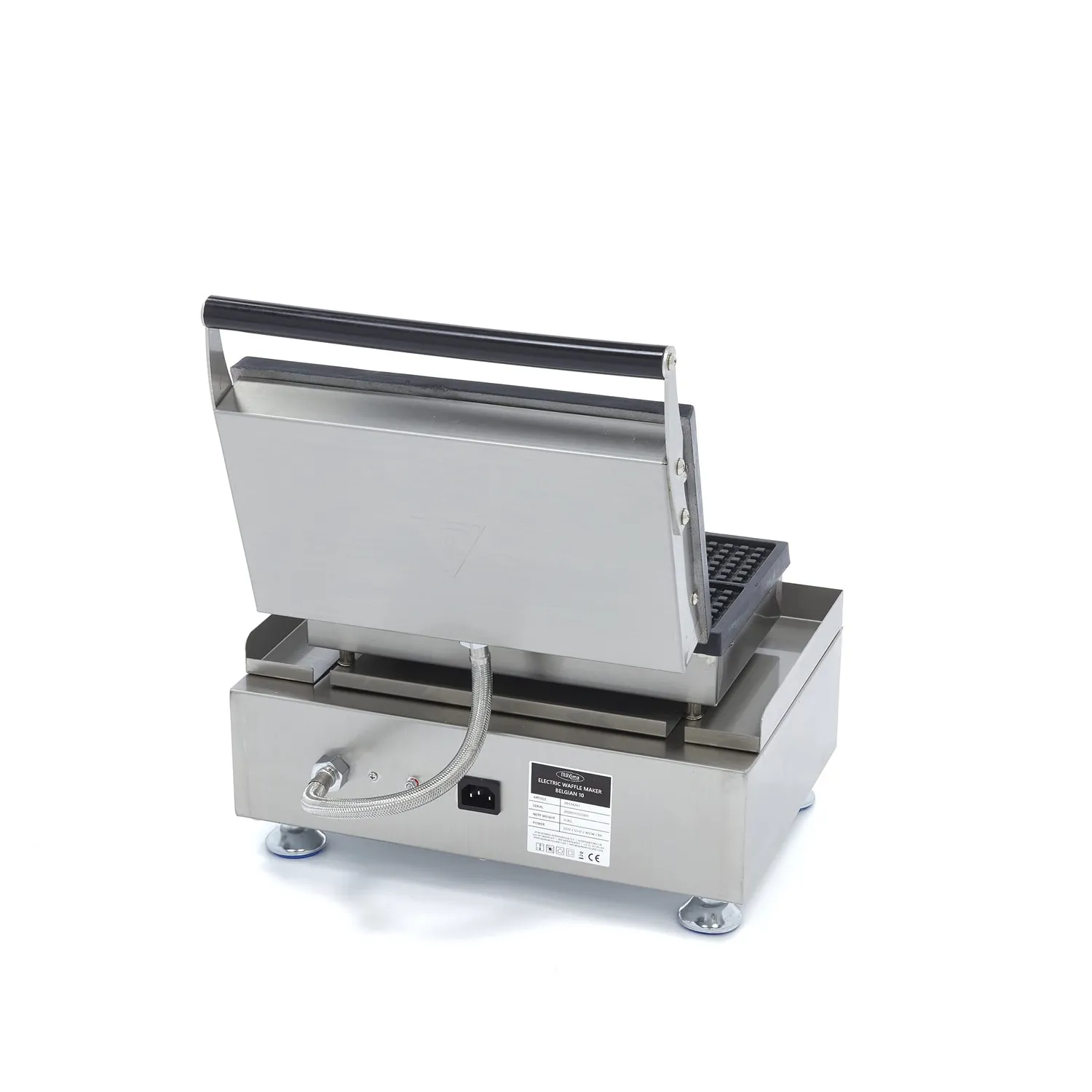 Maxima Piastra Waffle Belga 10 Pezzi Timer 1750W