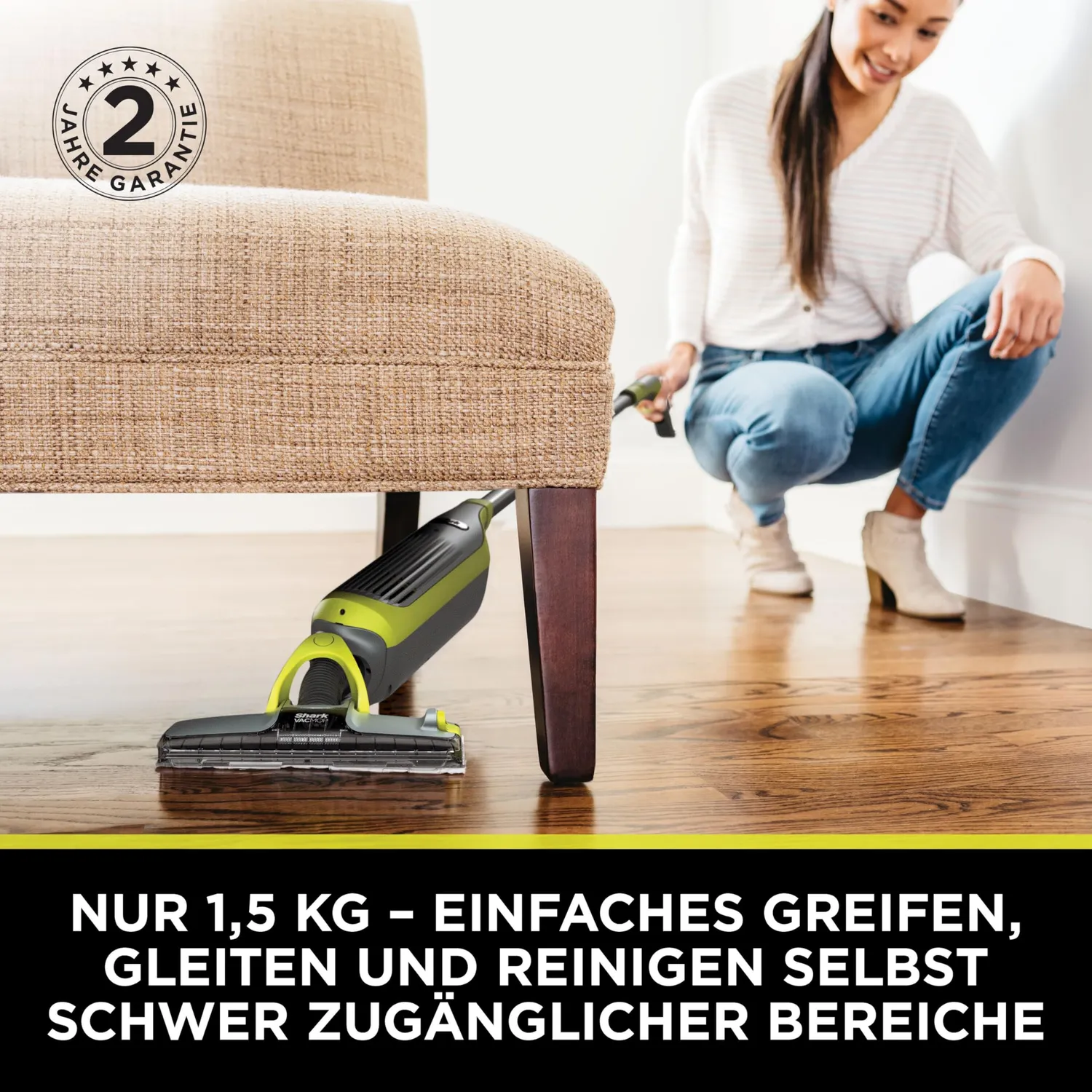 Shark VacMop 2 in 1 Lavapavimenti Senza Filo Leggero