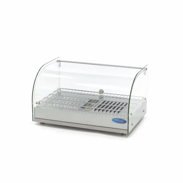 Maxima Vetrinetta Termica 55 cm 25 L 800W vetro curvo