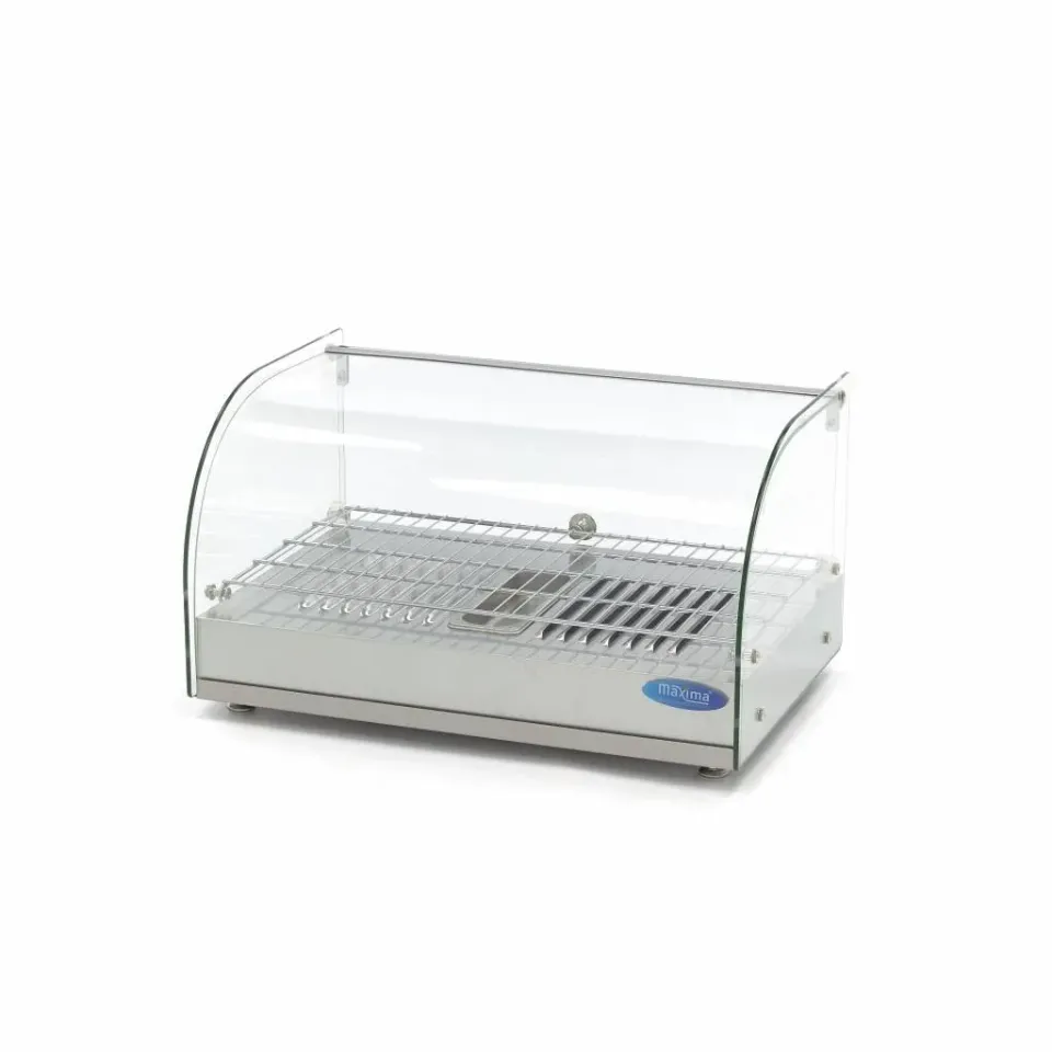 Maxima Vetrinetta Termica 55 cm 25 L 800W vetro curvo
