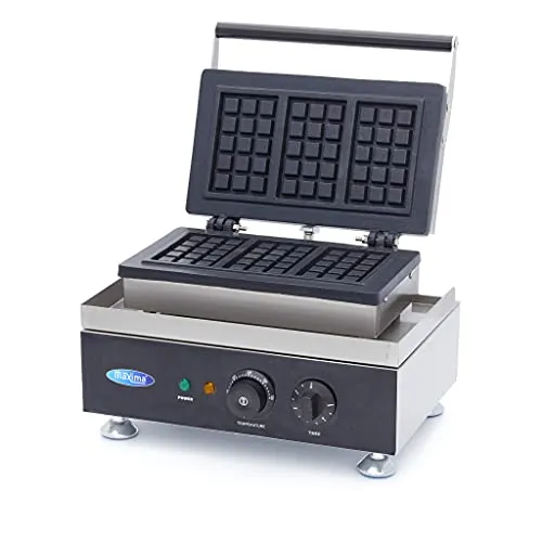 Maxima Gastro Belga 3 Pezzi Piastra Waffle Professionale