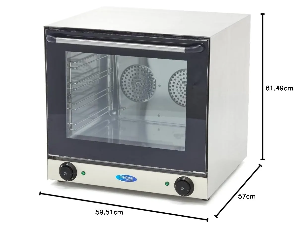 Pizza Maxima MCO Forno a Convezione 4 Teglie Inox